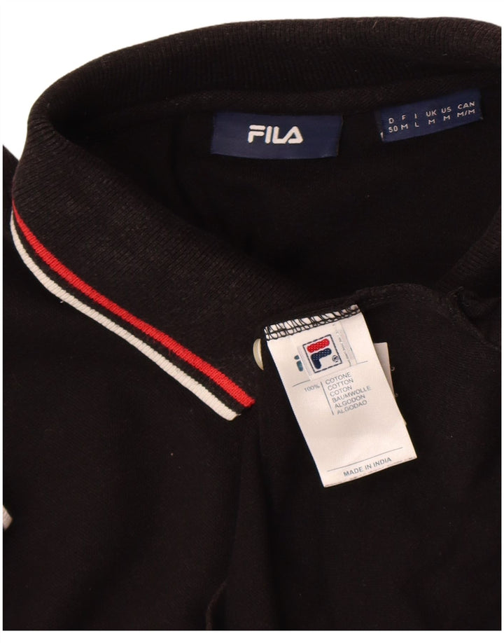 Fila muška polo majica srednje crne pamučne boje