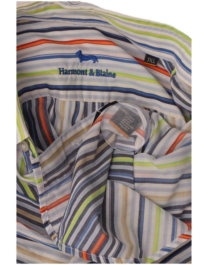 Harmont & Blaine muška košulja 3XL raznobojni prugasti pamuk