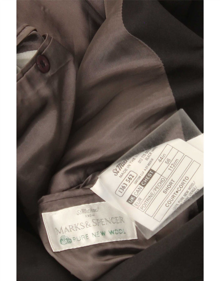 Marks & Spencer muška jakna s dvostrukim kopčanjem UK 44 XL crna nova vuna