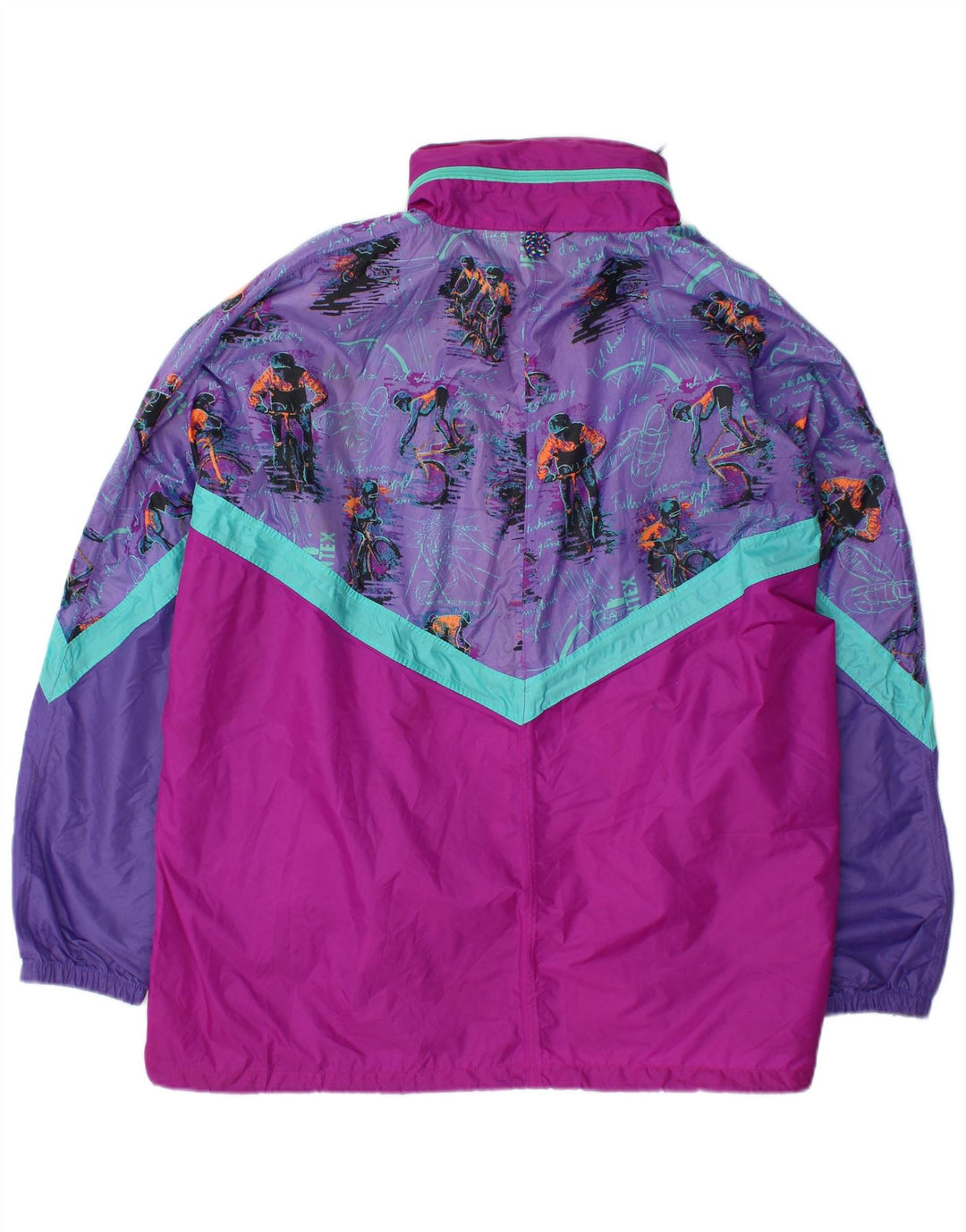 J JEANTEX Muška kišna jakna s kapuljačom UK 44/46 2XL Purple Colourblock