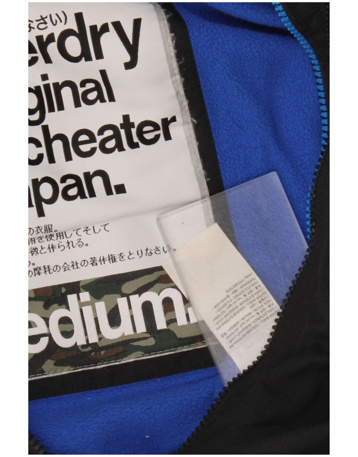 SUPERDRY muška vjetrovka s kapuljačom UK 38 srednje crna