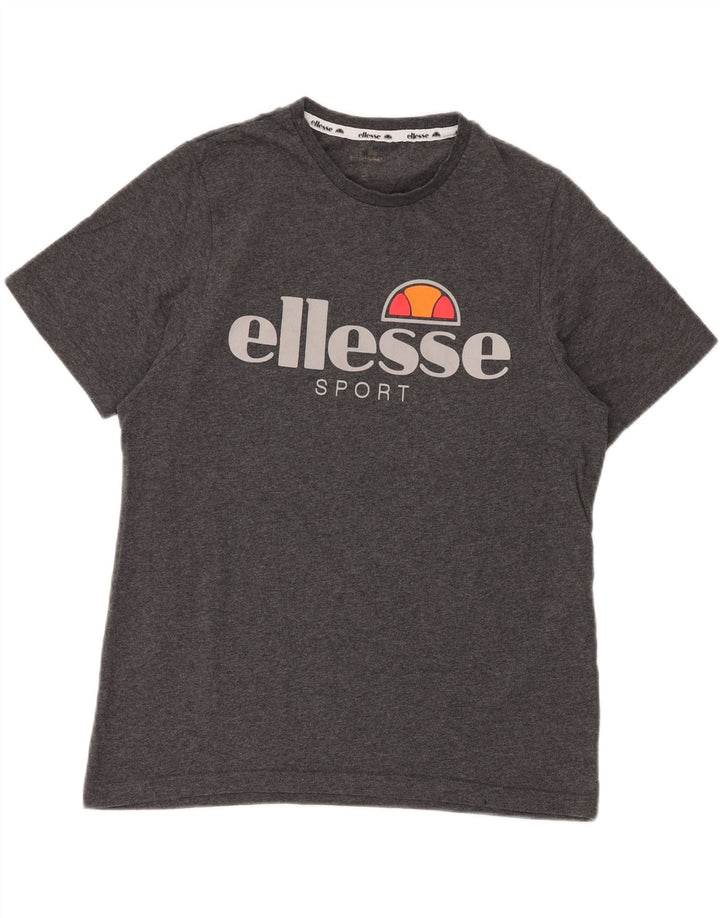 ELLESSE Muška majica kratkih rukava s grafičkim motivima, srednje sivi pamuk