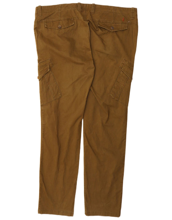 Marlboro Classics Mens Slim Fit Cargo Trousers W42 L34 Khaki Cotton