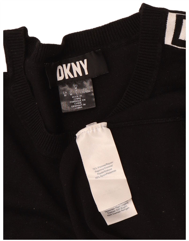 Dkny Ženski džemper s grafičkim motivima UK 12 Srednja crna viskoza