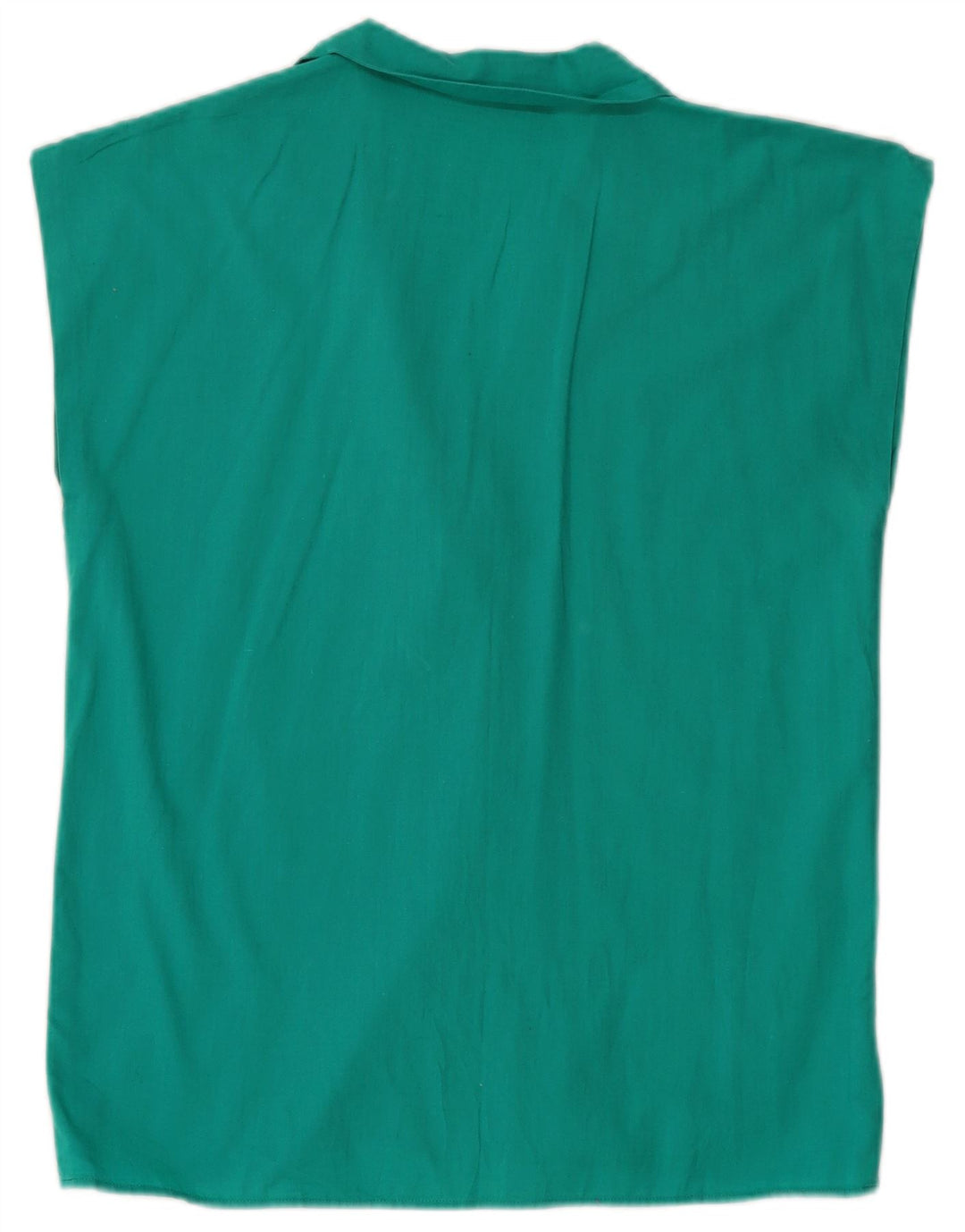 VINTAGE Ženska košulja bez rukava UK 12 srednje tirkizna