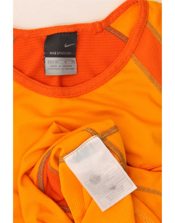 Nike ženski gornji dio prsluka US 8/10 Medium Orange Colourblock poliester