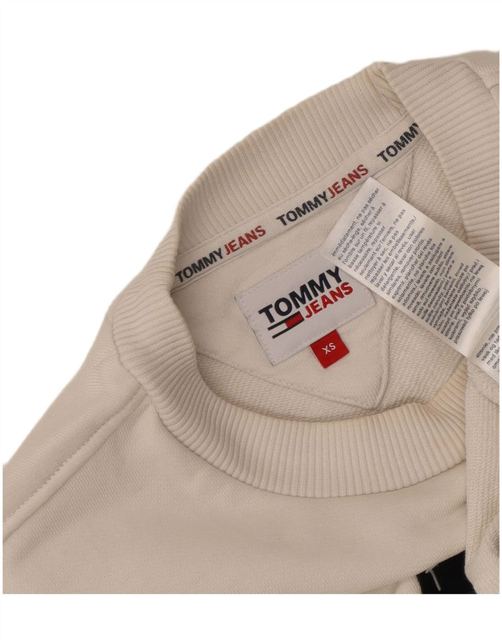 TOMMY HILFIGER Ženska majica s grafičkim motivima UK 6 XS Bijeli pamuk