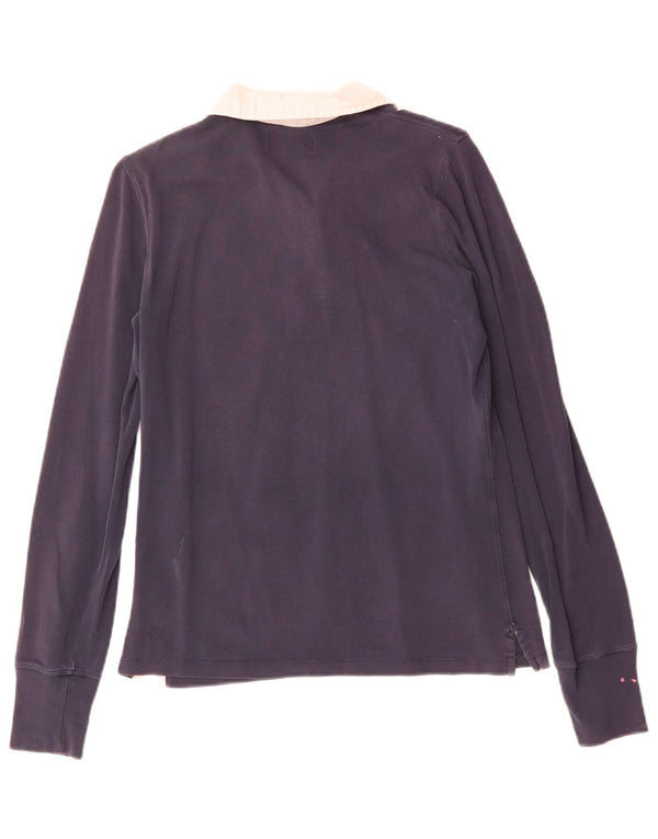 POLO RALPH LAUREN Ženska polo majica dugih rukava UK 12 srednje tamnoplava