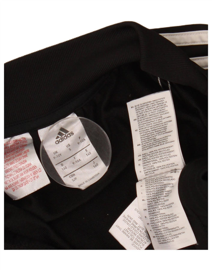 ADIDAS Gornja jakna trenirke za dječake 9-10 godina, crni poliester