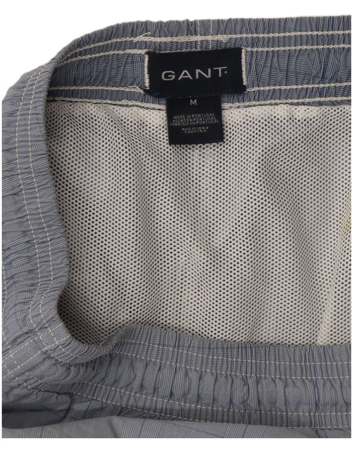 Gant Mens Swimming Shorts Medium  Blue Check