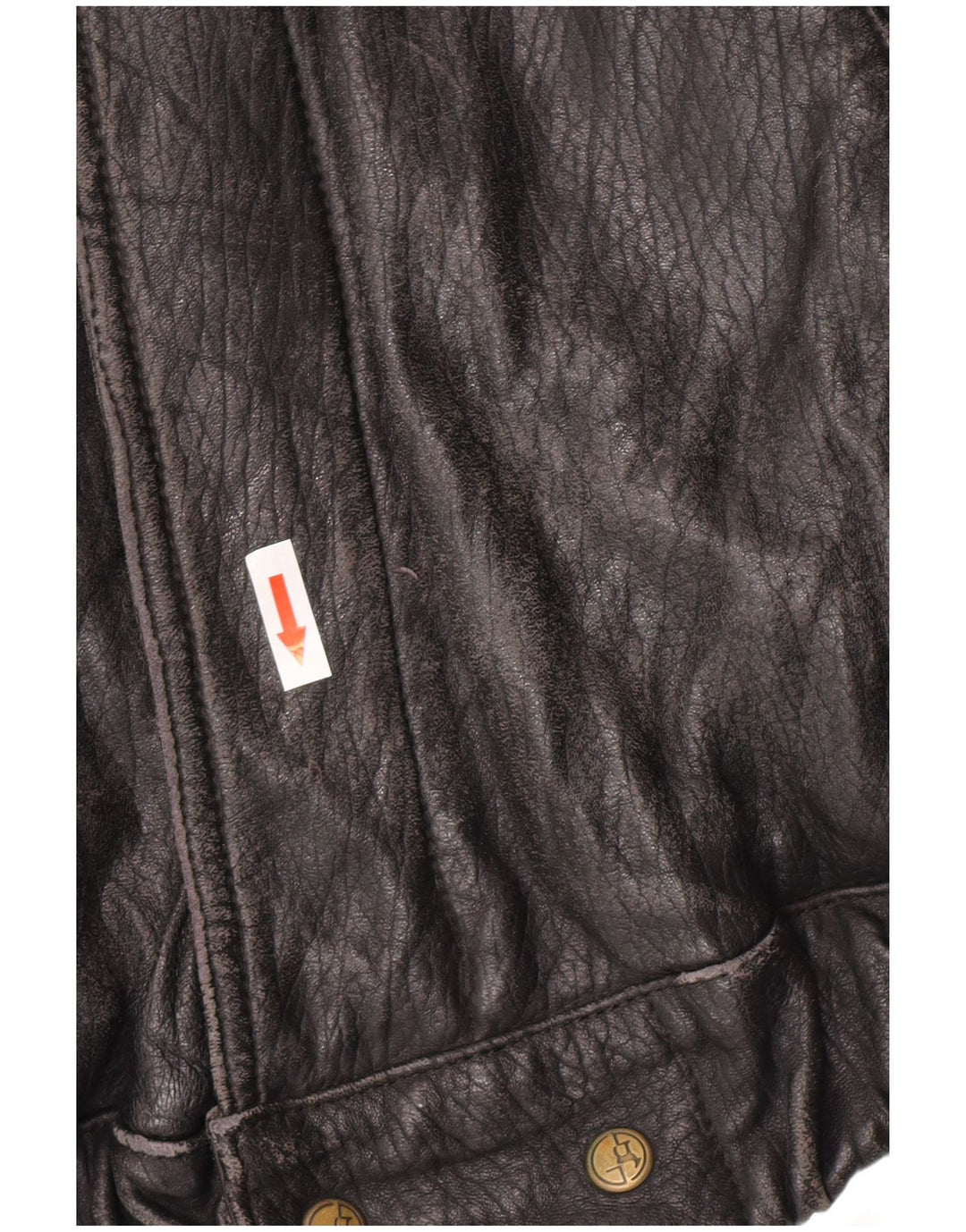 Vintage ženska kožna jakna IT 52 2XL crna koža