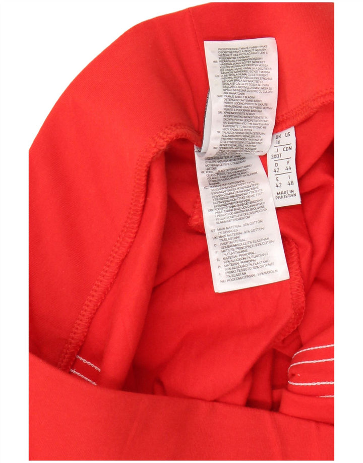 ADIDAS ženske tajice UK 16 velike crvene pamučne