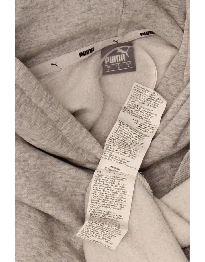 PUMA Ženska majica s kapuljačom Graphic Oversized UK 16 Large Grey Cotton