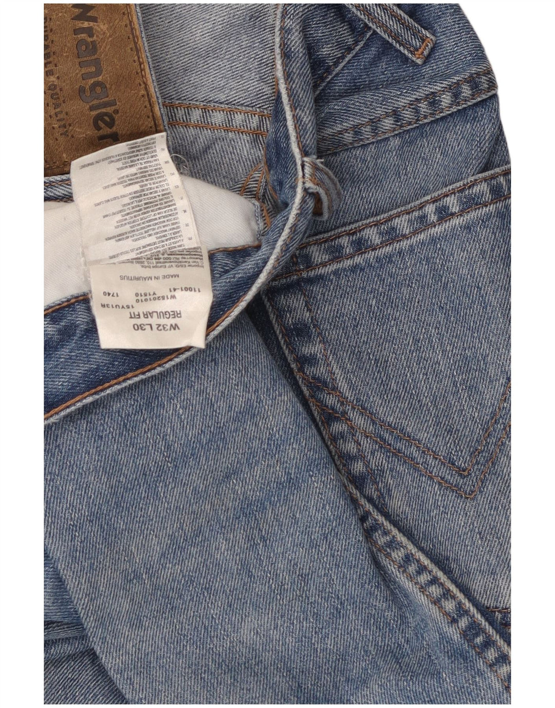 WRANGLER Muške ravne traperice regularnog kroja W32 L30 plavi pamuk