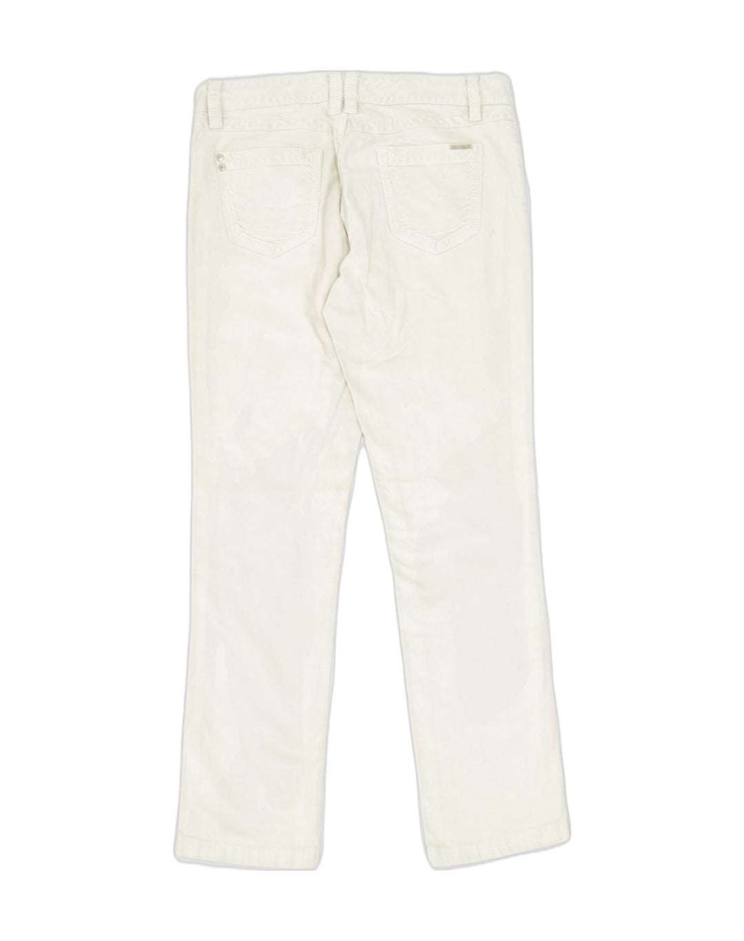 MASSIMO DUTTI Womens Straight Jeans W32 L31 Off White Cotton | Vintage | Thrift | Second-Hand | Used Clothing | Messina Hembry 
