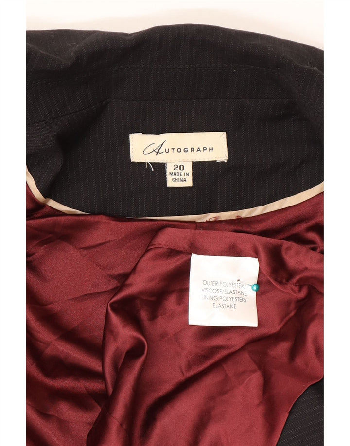 Marks & Spencer ženski sako sa autogramom UK 20 2XL crne pruge