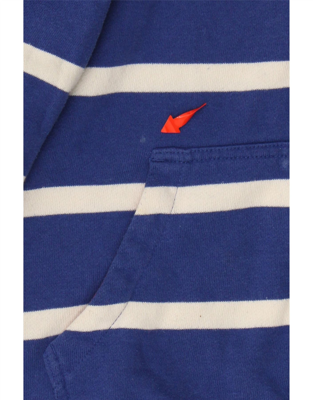 JOULES Ženski pulover s kapuljačom s patentnim zatvaračem UK 10 Mali pamuk na plave pruge