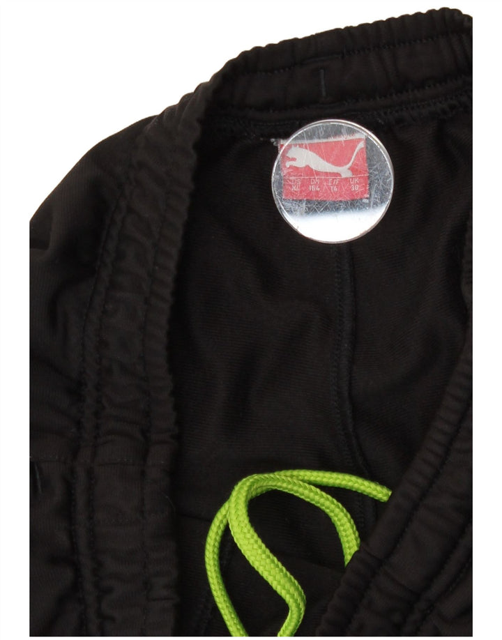 Puma Boys Graphic Trenirka Hlače Joggers 13-14 godina crni poliester