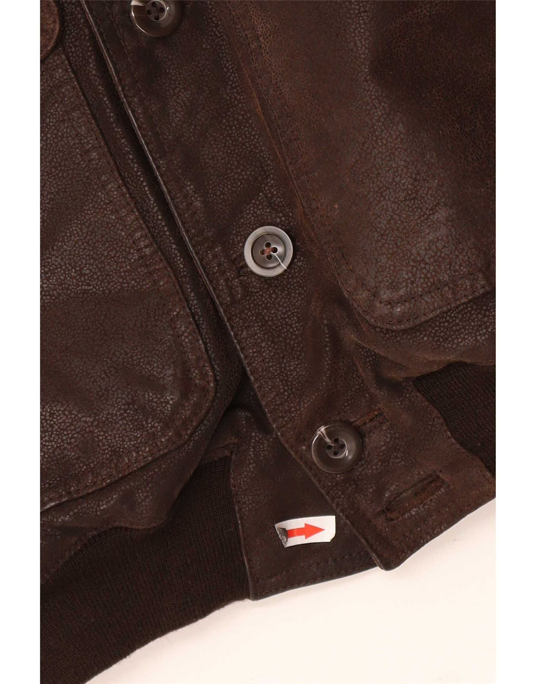 Vintage muška bomber kožna jakna IT 48 srednje smeđa