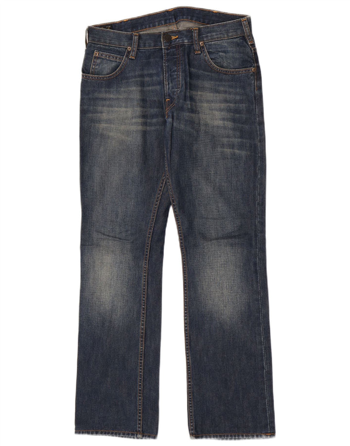 Lee Mens Knox Straight Jeans W30 L32 Plavi pamuk