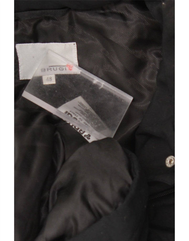 BRUGI ženski podstavljeni kaput s kapuljačom IT 48 XL crni poliester