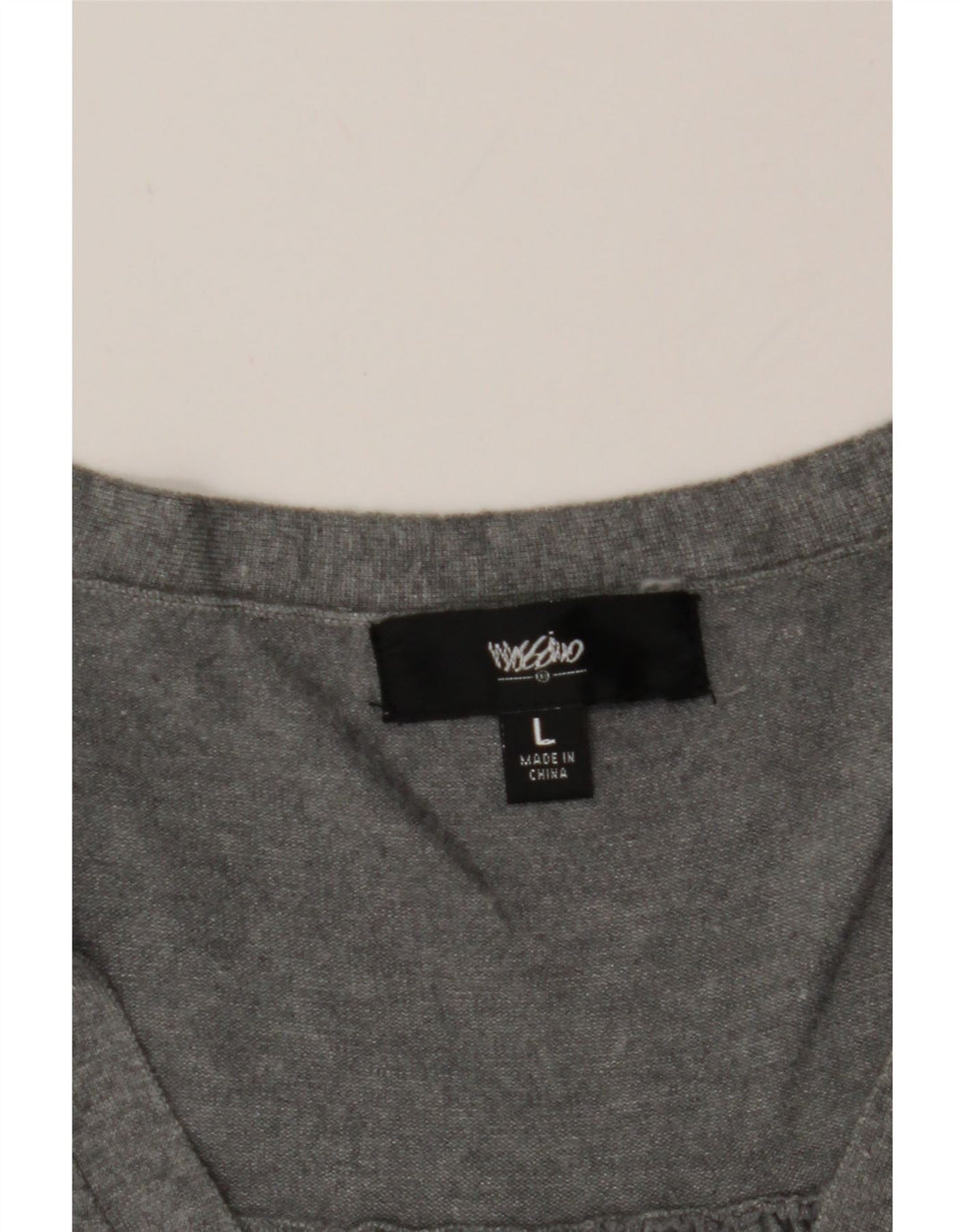 MOSSIMO Womens 3/4 Sleeve Cardigan Sweater UK 14 Large Grey Rayon Vintage Mossimo and Second-Hand Mossimo from Messina Hembry 