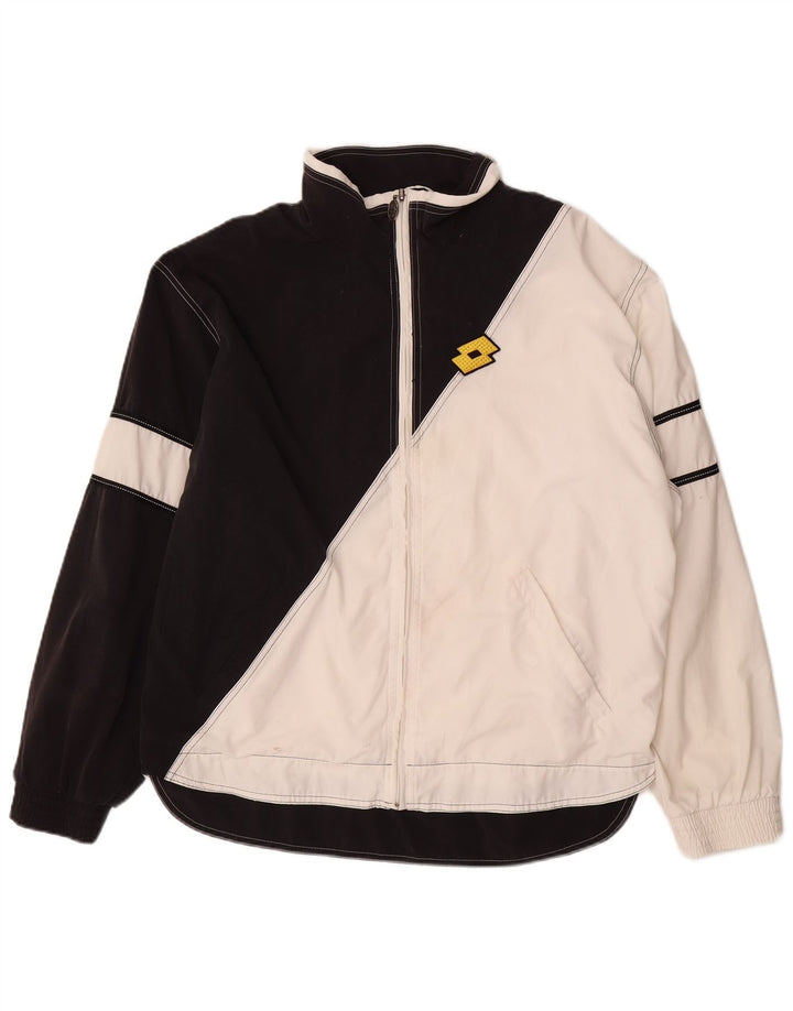 Lotto muška gornja jakna od trenirke, veliki crni poliester u boji