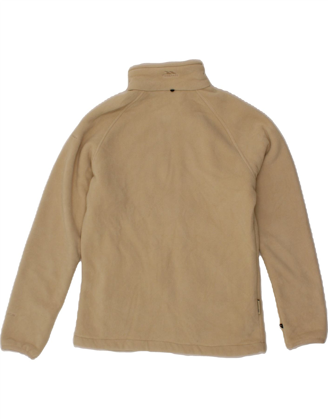 TRESPASS Womens Fleece Jacket UK 14 Medium Beige Polyester Vintage Trespass and Second-Hand Trespass from Messina Hembry 