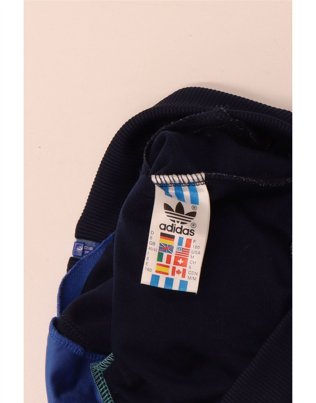 Adidas muška trenirka gornja jakna UK 40/42 srednje plava poliesterska boja