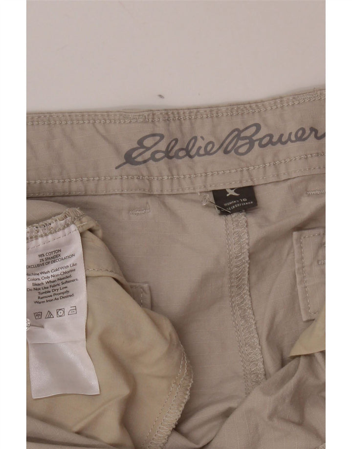EDDIE BAUER Ženske kargo kratke hlače US 16 2XL W38 Sivi pamuk