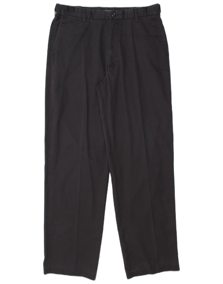 IZOD Muške ravne chino hlače W34 L34 tamnoplavi pamuk