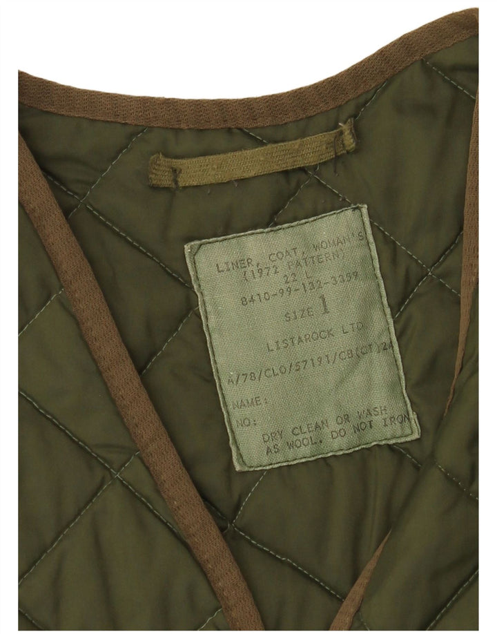 Vintage ženska prekomjerna prošivena jakna US 1 XS kaki
