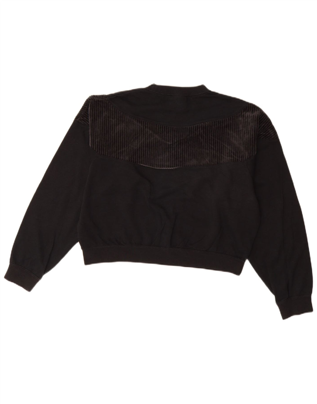 NIKE Ženska prevelika trenirka UK 10 Mala crna pamuk