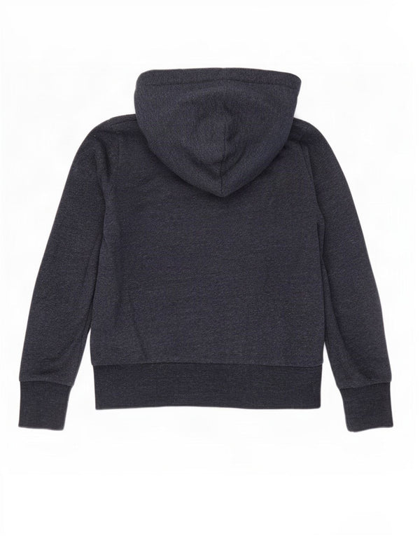 Superdry ženski pulover s kapuljačom s patentnim zatvaračem UK 8 Mali tamnoplavi pamuk