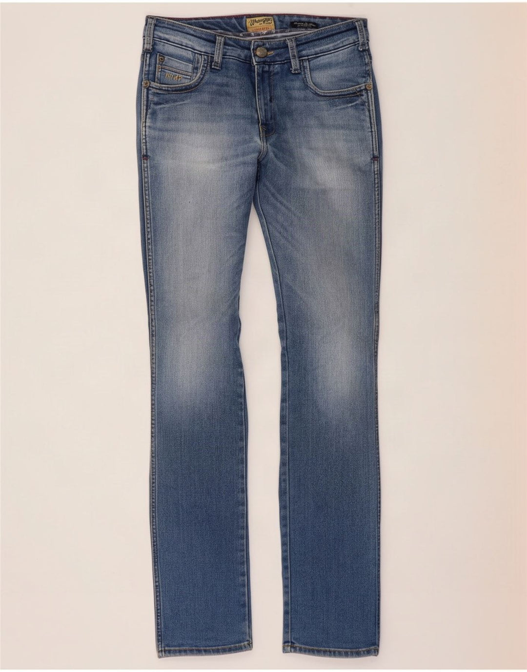 Wrangler muške uske traperice Skanders W32 L34 plavi pamuk