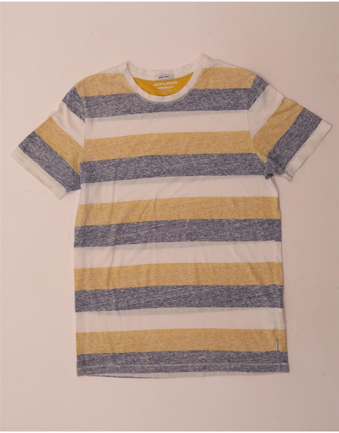 Jack & Jones muška majica s velikim raznobojnim prugama od poliestera