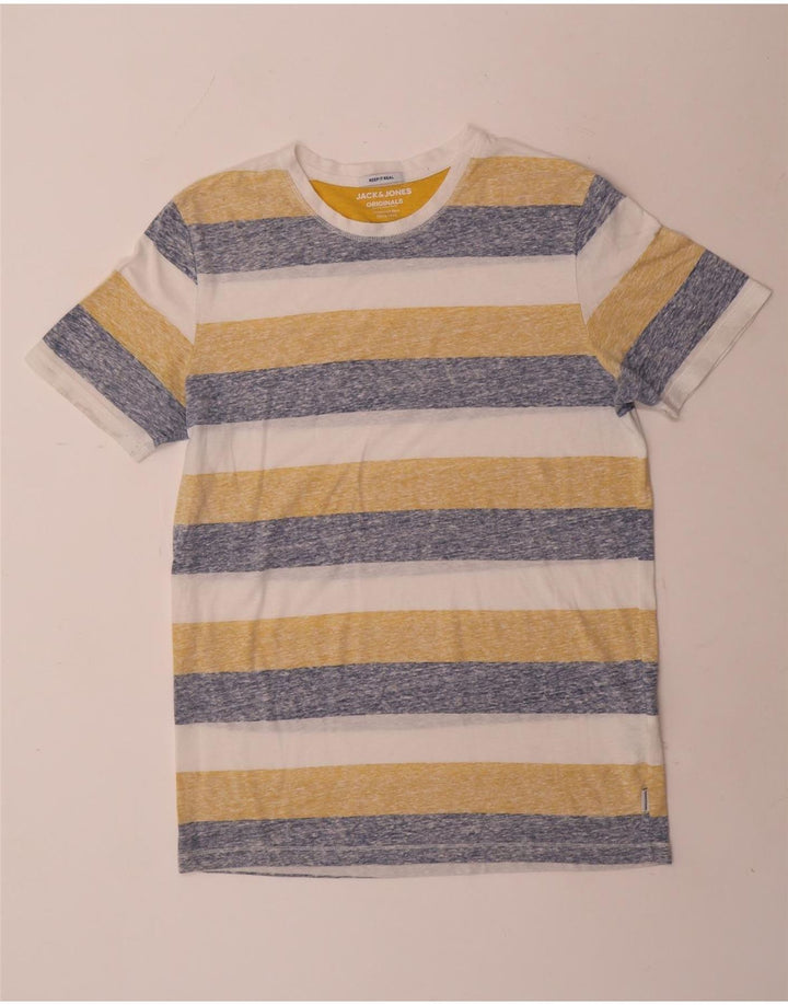 Jack & Jones muška majica s velikim raznobojnim prugama od poliestera