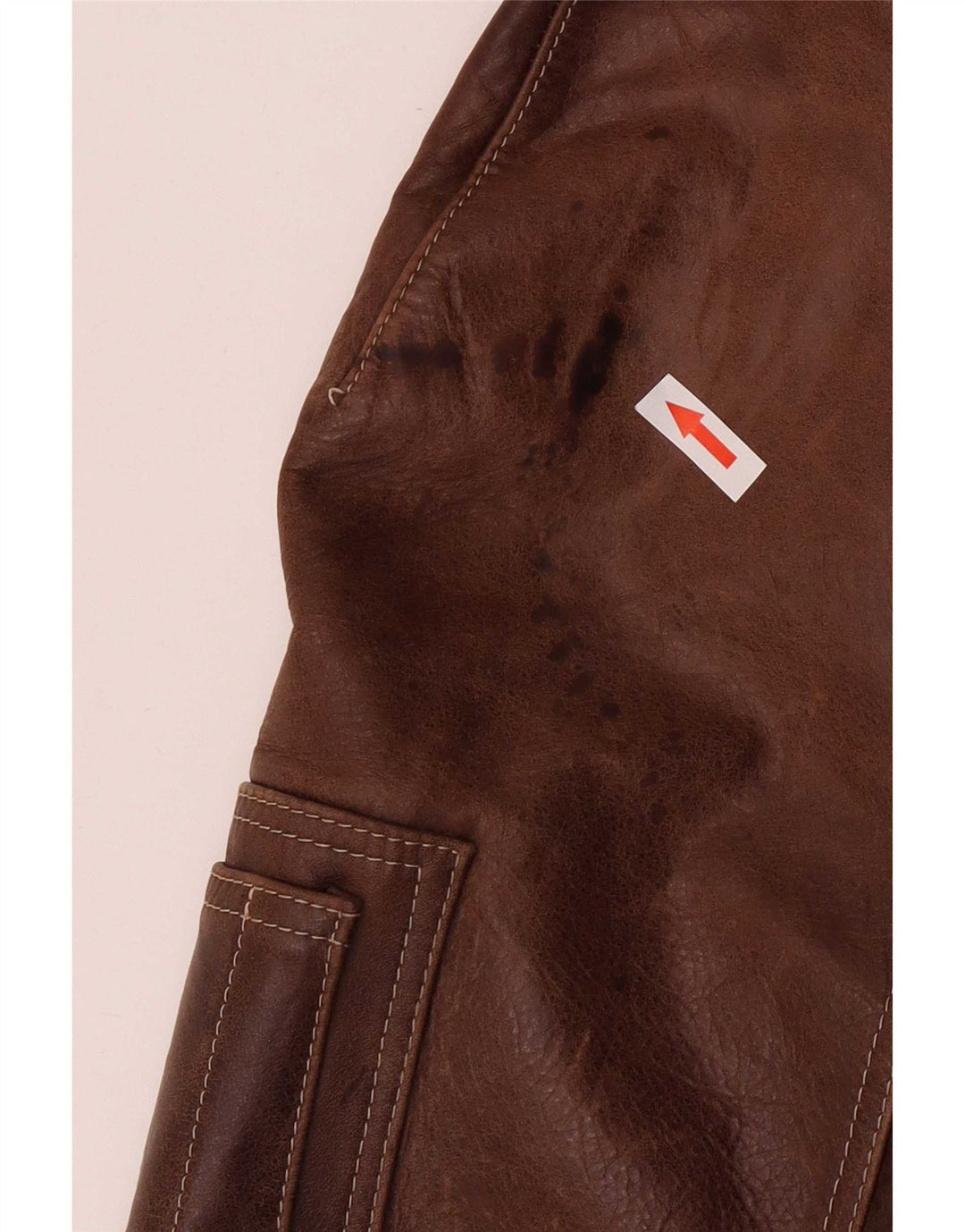 Vintage muška kožna bomber jakna IT 52 2XL smeđa