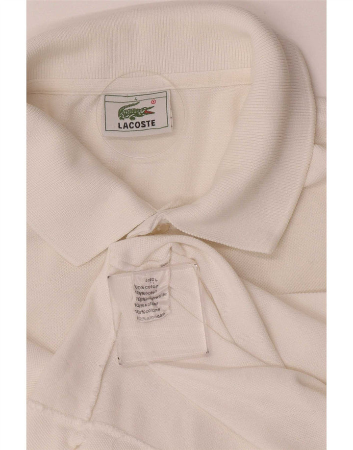Lacoste muška polo majica veličine 4, srednji bijeli pamuk