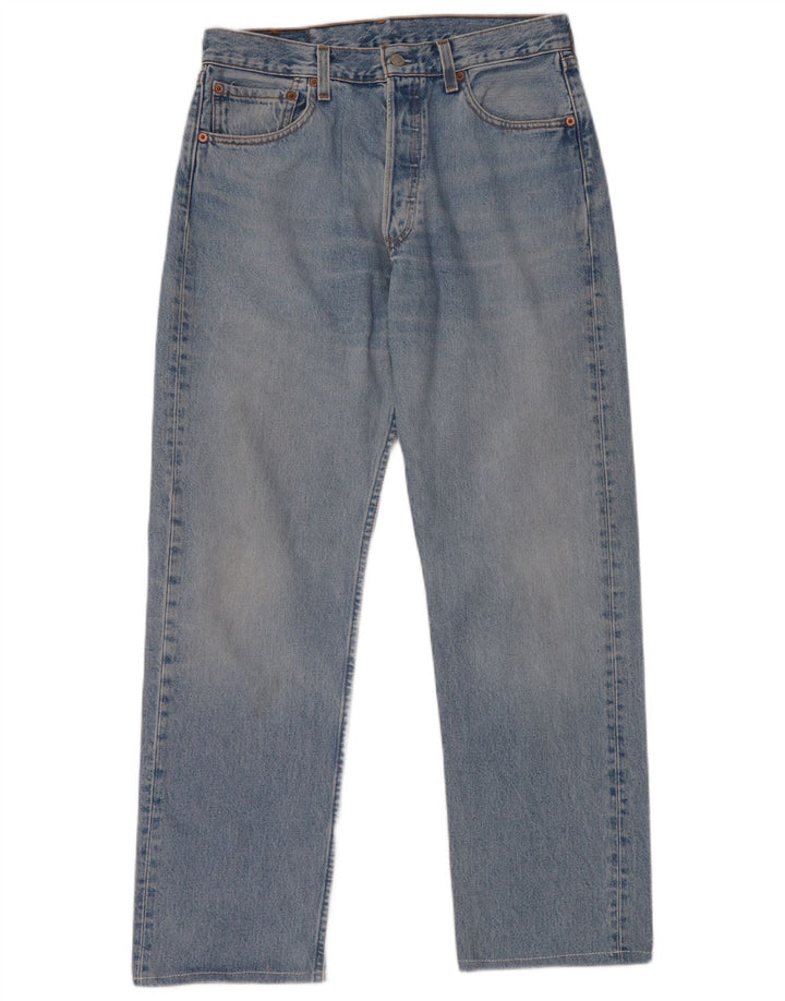 LEVI'S muške 501 ravne traperice W33 L29 plavi pamuk