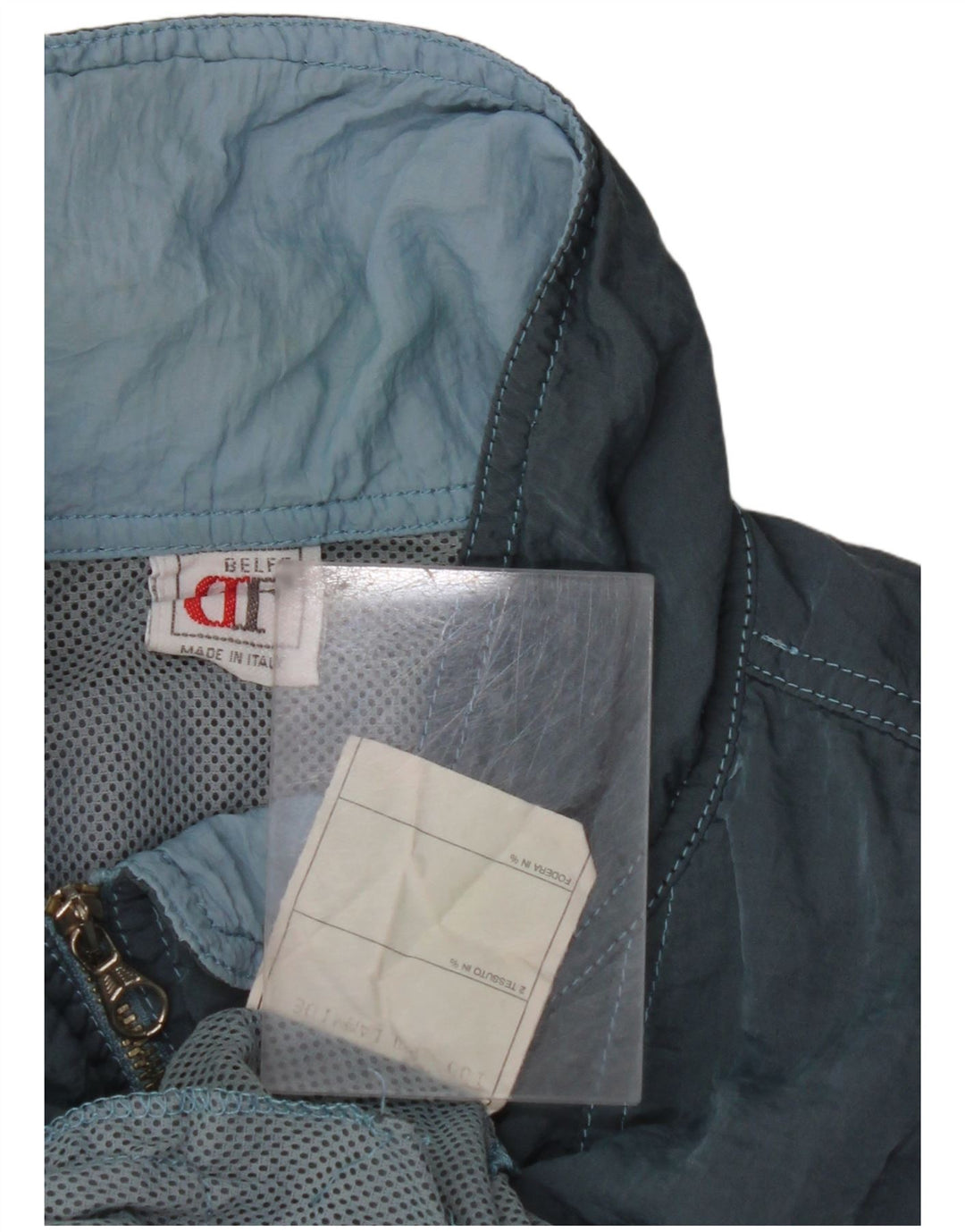 BELFE Muška gornja jakna trenirke UK 38 Srednje plava poliamidna boja