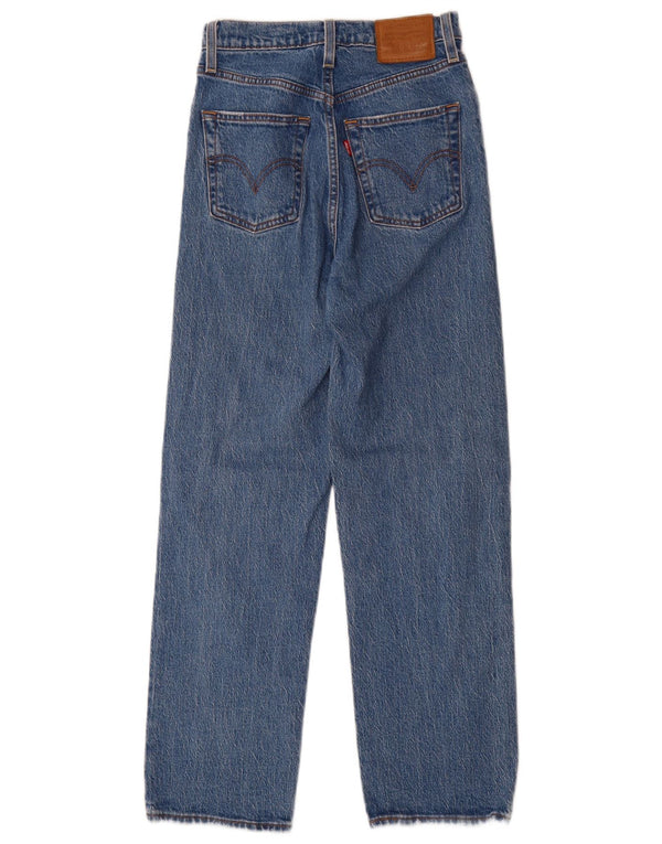 Levi's ženske ravne traperice visokog struka W24 L29 plavi pamuk