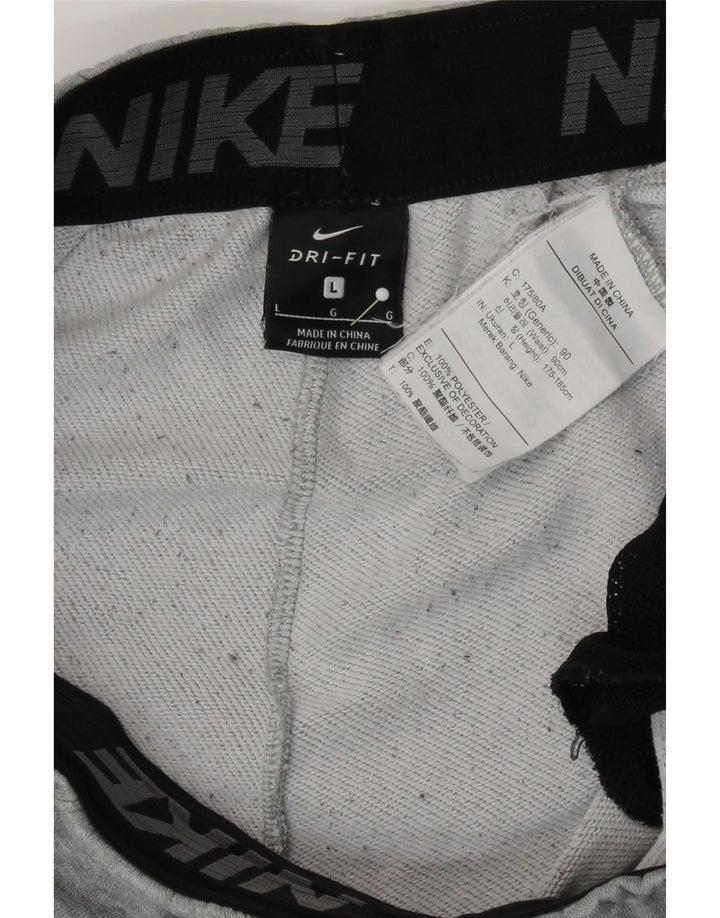 Nike muške Dri Fit Graphic Trenirke Hlače Joggers Veliki sivi poliester