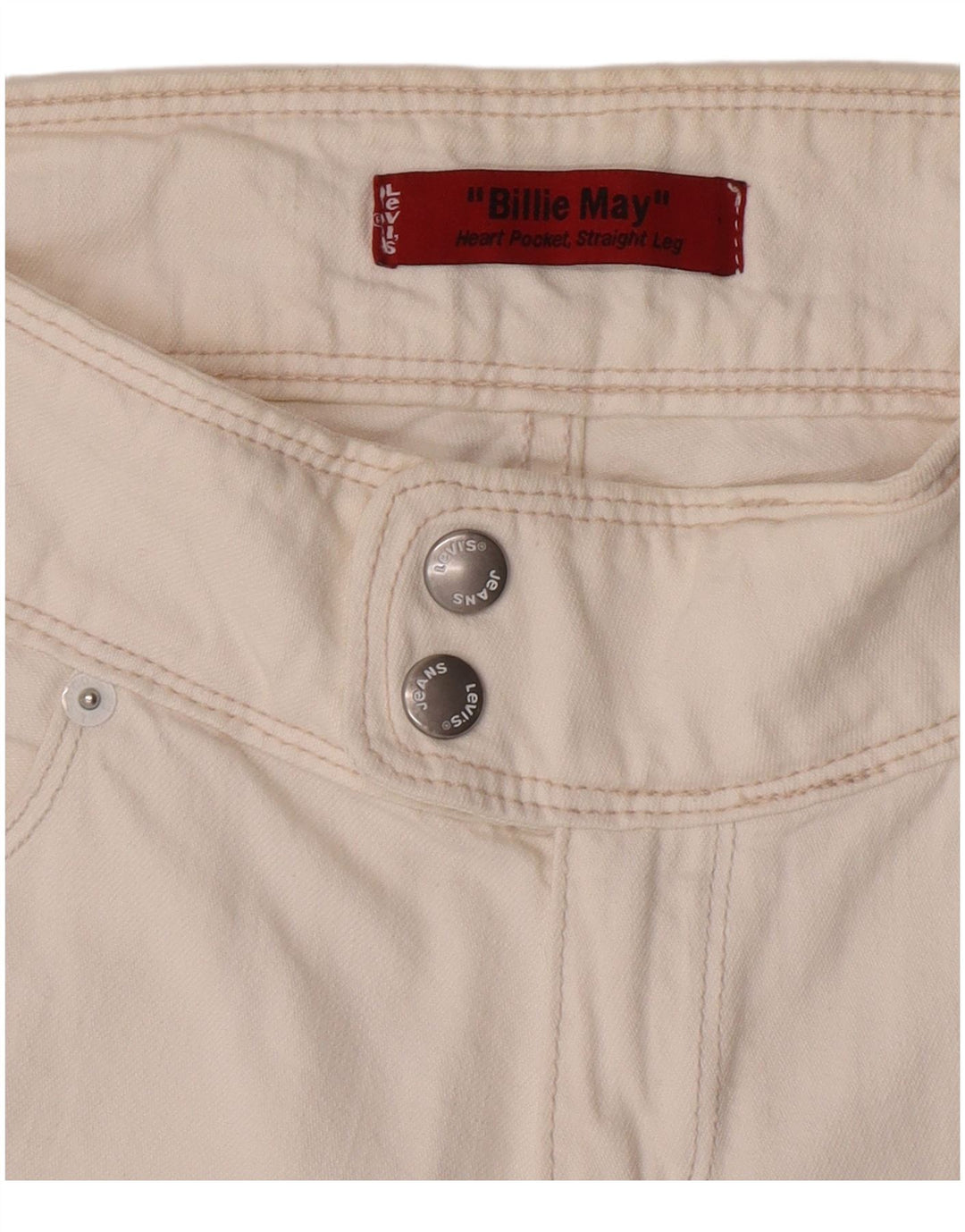 Levi's ženske ravne traperice Billie May W28 L33 bijele
