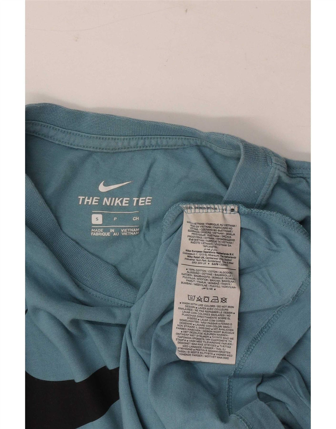 Mali plavi pamuk za mušku majicu s grafičkim motivima Nike