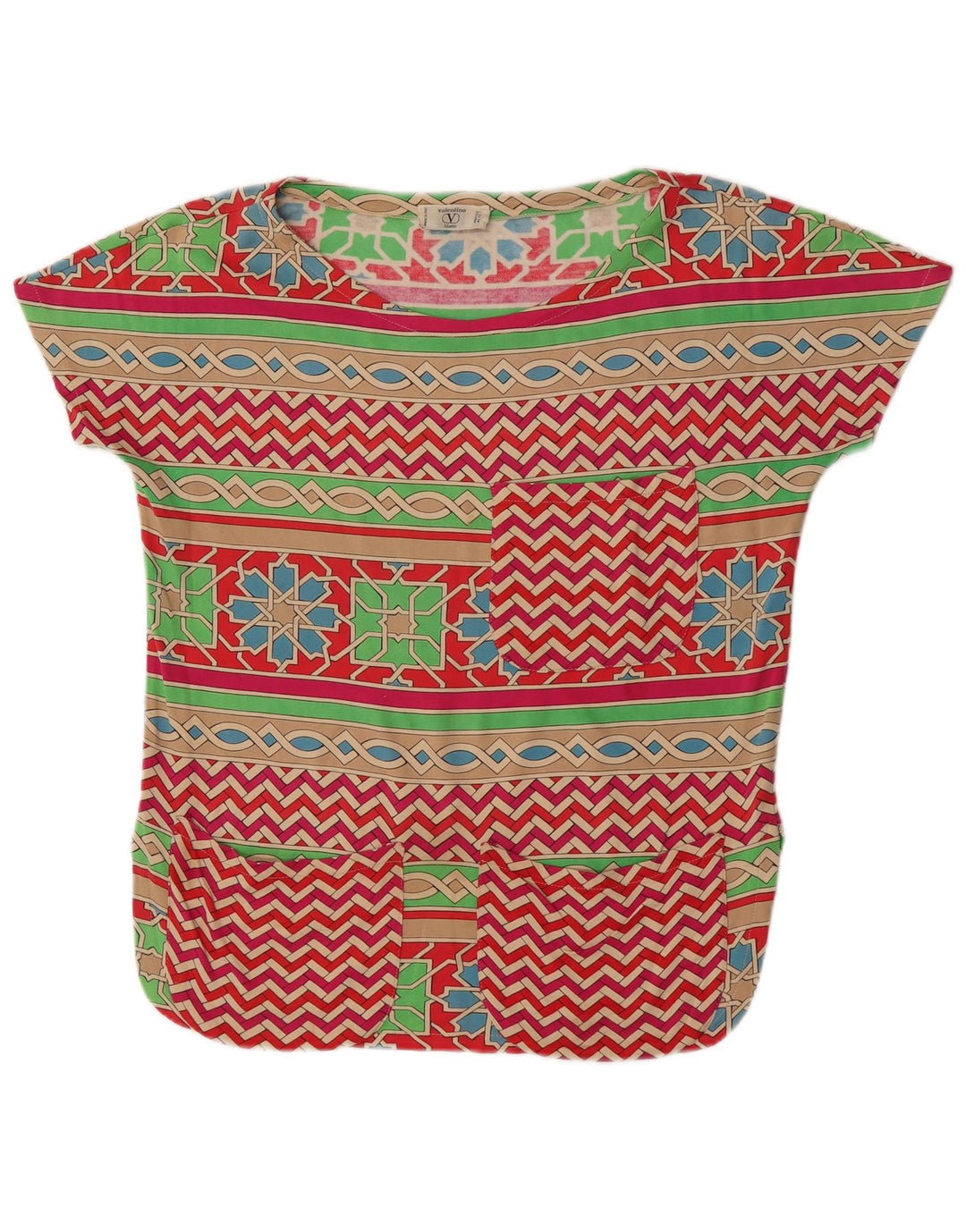 Valentino Top ženska bluza IT 42 srednje raznobojna geometrijska
