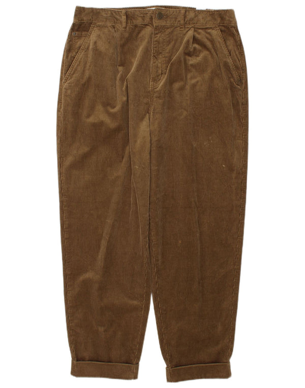 Marks & Spencer ženske hlače od samta visokog struka UK 14 Large W32 L27 Bro
