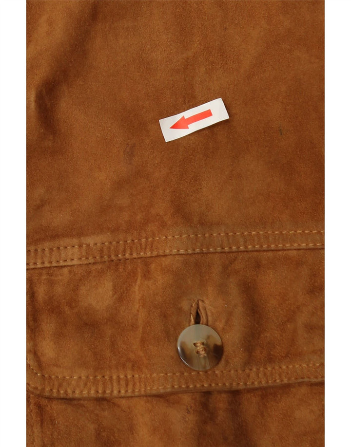 Vintage muška bomber jakna od brušene kože UK 42 XL smeđa