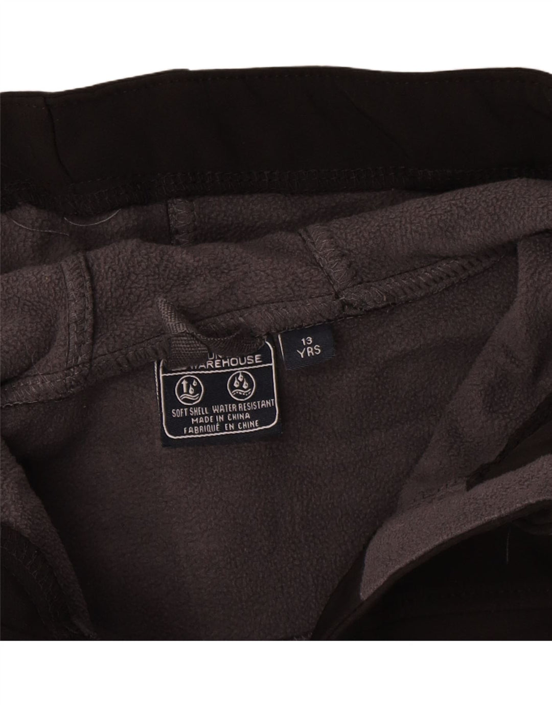 Mountain Warehouse Dječačka kišna jakna s kapuljačom 12-13 godina, crni poliester