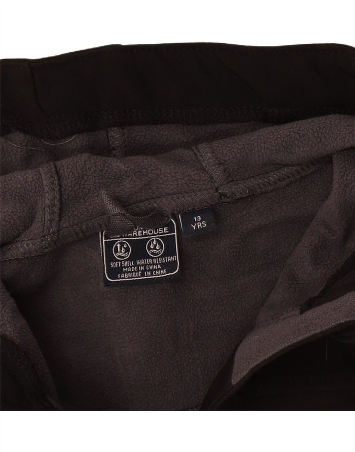 Mountain Warehouse Dječačka kišna jakna s kapuljačom 12-13 godina, crni poliester